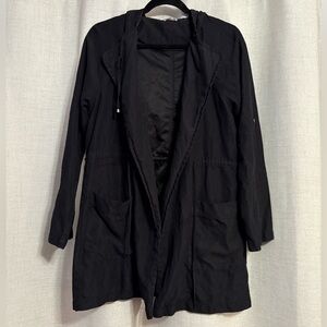 Chic Black Women's Trench Coat